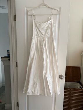 Reformation Cream Spaghetti Strap Maxi Dress